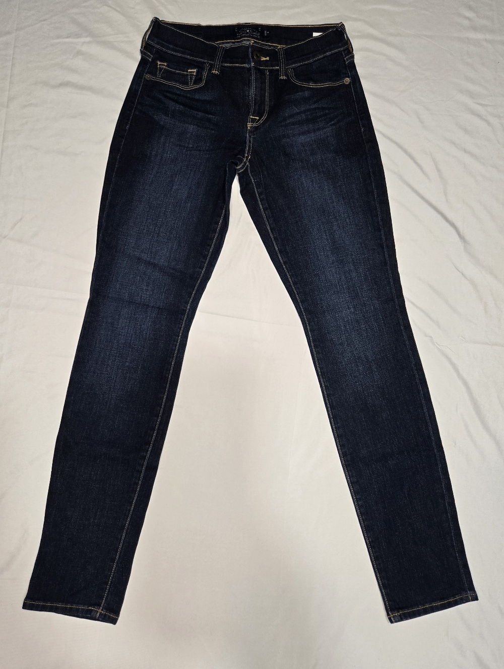Lucky Brand Sofia Dark Indigo Skinny Jeans, Size 0/25 A. Minimalist Clean - Picture 5 of 9